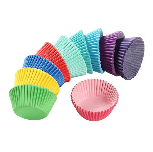 50 x Color Cake Cup Liners Muffins Oil Resistant Paper Cup for Cake - GoodFoodDelivered