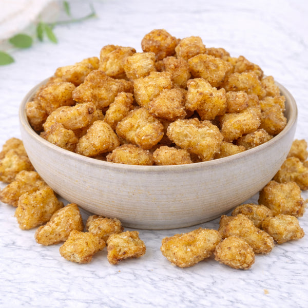 Dried Apple Wedges Covered With Cinnamon