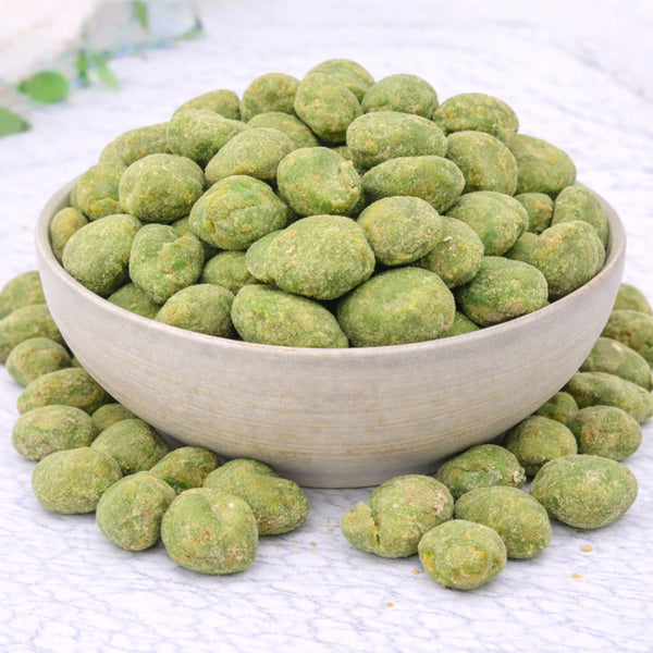 Mit Wasabi überzogene Erdnüsse