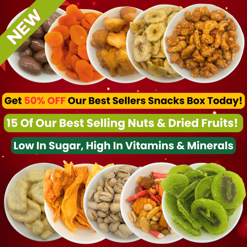 Nuts & Dried Fruit Best Seller Bundle - Contains 15 Different Great - Tasting Snacks - GoodFoodDelivered