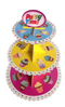 Wedding/Birthday Party Use Cake Stand Cardboard Cupcake Display Stand Design Blue Yellow Pink - GoodFoodDelivered