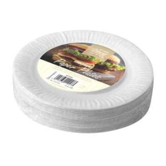 7 INCH WHITE PAPER DISPOSABLE PLATES - GoodFoodDelivered