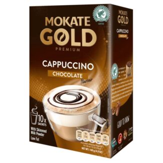 Mokate Gold Premium Coffee Chocolate Cappuccino 10 pack 150g - GoodFoodDelivered